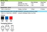 Lucky Line Products 42425 | Lanyard With Badge Hlr Assorted 20/Jr