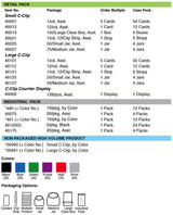 Lucky Line Products 46125 | LG C-CLIP ALUMINUM Assorted 20/JR