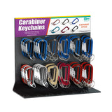 Lucky Line Products 46200 | KEYCHAIN CARABINER CENTER ALUM, ASST, 126PCS