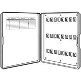 Lucky Line Products 61000 | Key Organizer Cabinet, 24 Hooks, Polypropylene with Mounting Screw, 1 each per Box