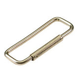 Lucky Line Products 70401 | Spring Sleeve Key Ring, Compact, Pull to Open, Release to Close, 2" Length x 3/4" Width x 0.117" Thickness, 3/16" Opening, Steel, Nickel Plated, 1 each per Card