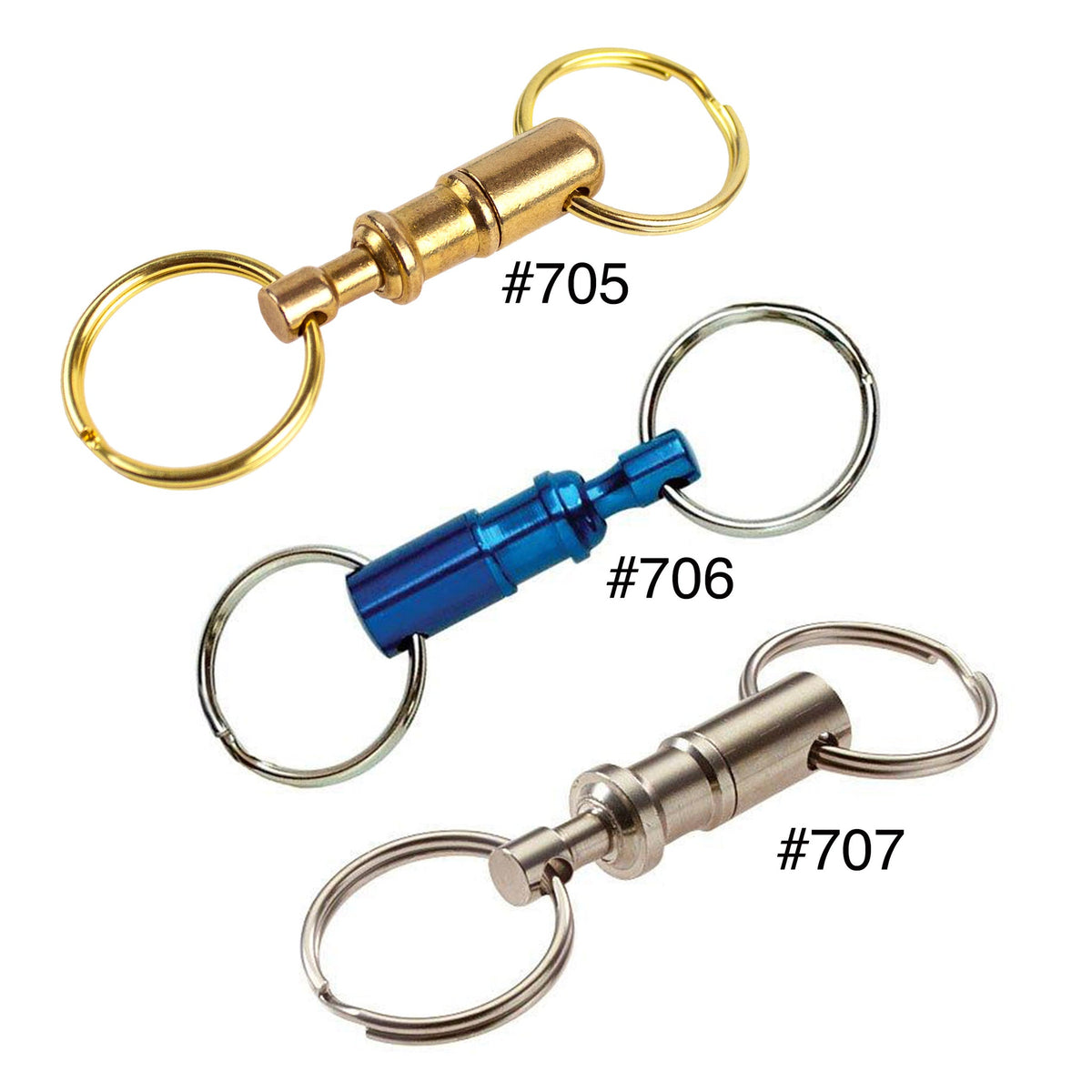 Lucky Line Products 70727 | Quick Release Key Ring 150/Jr