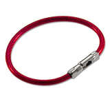 Lucky Line Products 71125 | Key Cable Lock, Flexible, Ring, 5" Length, Galvanized Steel, Nylon Coated, 150 each per Card