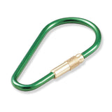 Lucky Line Products 73793 | Key Ring, Oval, 2-3/8" Length, Anodized Aluminum, Silver with Brass Screw Closure, 20 each per Pack