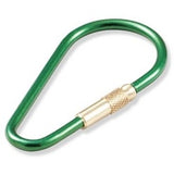 Lucky Line Products 73701 | Key Ring, Oval, 2-3/8" Length, Anodized Aluminum with Brass Screw Closure, 1 each per Card