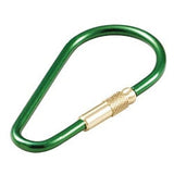 Lucky Line Products 73793 | Key Ring, Oval, 2-3/8" Length, Anodized Aluminum, Silver with Brass Screw Closure, 20 each per Pack