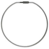 Lucky Line Products 79805 | Key Ring, Threaded Locking, 8" Diameter, 1/8" Galvanized Plated Steel with Open and Close Easy Twist Connector Nut, 5 each per Pack
