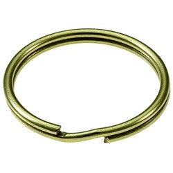 Lucky Line Products 80300 | Key Ring, Split, 7/8" Diameter, Solid Brass, for Multiple Key Hold, 100 each per Display Box