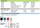Lucky Line Products 87721 | Phone Stand&Can Tab/Bottle Opn12/Clip Strip, Asst