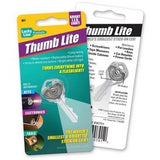 Lucky Line Products 90701 | Key Light, Thumb, LED, 3/4" x 5/8" x 5/16", Silver, 1 each per Card