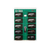 Lucky Line Products 91010 | Magnetic Key Hider, Large, 1-7/8" Length x 3" Width x 5/8" Height, Plastic, Black, 10 each per Magnetic Display Card