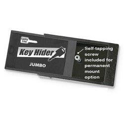 Lucky Line Products 91506 | Magnetic Key Hider, Jumbo, 4-3/8" Length x 2-3/16" Width x 7/8" Height, Plastic, Black with Self-Tapping Screw, 6 each per Refill Box