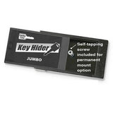Lucky Line Products 91506 | Magnetic Key Hider, Jumbo, 4-3/8" Length x 2-3/16" Width x 7/8" Height, Plastic, Black with Self-Tapping Screw, 6 each per Refill Box