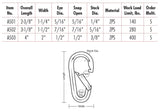 Lucky Line Products A501 | 2-3/8" Interlocking Snap 200Lb Limit, Moq =5