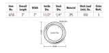 Lucky Line Products A750 | 2" Welded Ring, 450Lb Limit Moq =5