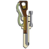 Lucky Line Products B118K | House Key, Kwikset, Rifle, Brass, Enamel Coating, 1 each per Card