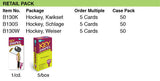 Lucky Line Products B130W | House Key, Weiser, HocHouse Key, Brass, Enamel Coating, 1 each per Card