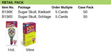 Lucky Line Products B136S | House Key, Schlage, Sugar Skull, Brass, Enamel Coating, 1 each per Card