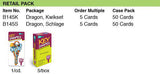 Lucky Line Products B145S | House Key, Schlage, Dragon, Brass, Enamel Coating, 1 each per Card