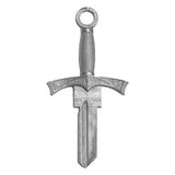 Lucky Line Products B301S | House Key, Schlage, Forged Sword, Hand Crafted/Sculpted, Cast Alloy Metal, Rich Patina