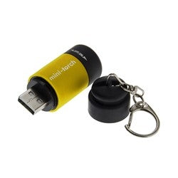 Lucky Line Products U11280 | USB Torch Light, Yellow, 1/Pack