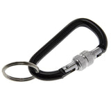 Lucky Line Products U12470 | Locking Carabiner Keychain, Red, 1/Pack