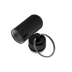 Lucky Line Products U12920 | Storage Capsule Keychain, Black, 1/Pack