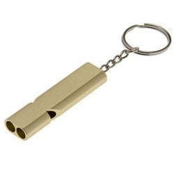 Lucky Line Products U13181 | Safety Whistle Keychain, Gold, 1/Pack