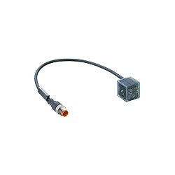 Lumberg Automation 47022 | Cord Set, M12 to Valve Connector, 5m L, PUR Jacket, Black