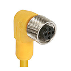 Lumberg Automation 600000432 | Cord Set, 22 AWG, M12 Female Right Angle Connector, 5m L