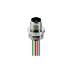 Lumberg Automation 600000563 | Receptacle Connector, Brass, 8 Pin, IP68, IP69, M12 Male