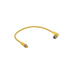 Lumberg Automation 600001935 | Cord Set, 22 AWG, 1m L, PVC Jacket, 0.19 in. Dia Cable, 4 A