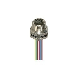 Lumberg Automation 600002603 | Receptacle Connector, Brass, 8 Pin, Female