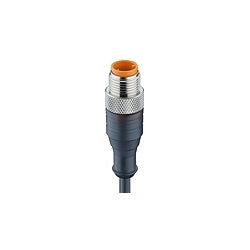 Lumberg Automation 600003098 | Cord Set, 0.5 sq. mm, M12 Male Straight Connector, 2m L, 4 A