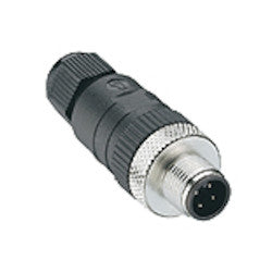 Lumberg Automation 600005191 | Micro Field Attachable Connector, 4 Poles, Screw Connection, Male