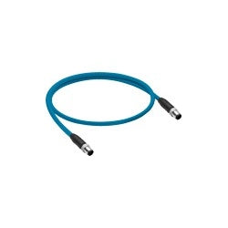Lumberg Automation 900004141 | Cordset, Straight M12 Male to Straight M12 Male, 10m L, Teal