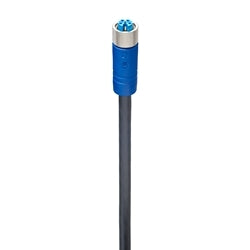 Lumberg Automation 934849022 | Cordset, Female Straight, 5m L, Black, Unshielded, 9.2mm Dia