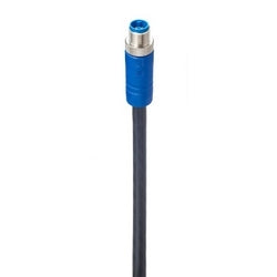 Lumberg Automation 934851017 | Cordset, Male Straight, 2m L, Black, Unshielded, 1.5 sq. mm