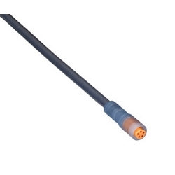 Lumberg Automation 934871002 | Cordset, M8 Snap-In Female Straight, 5m L, Black, Unshielded