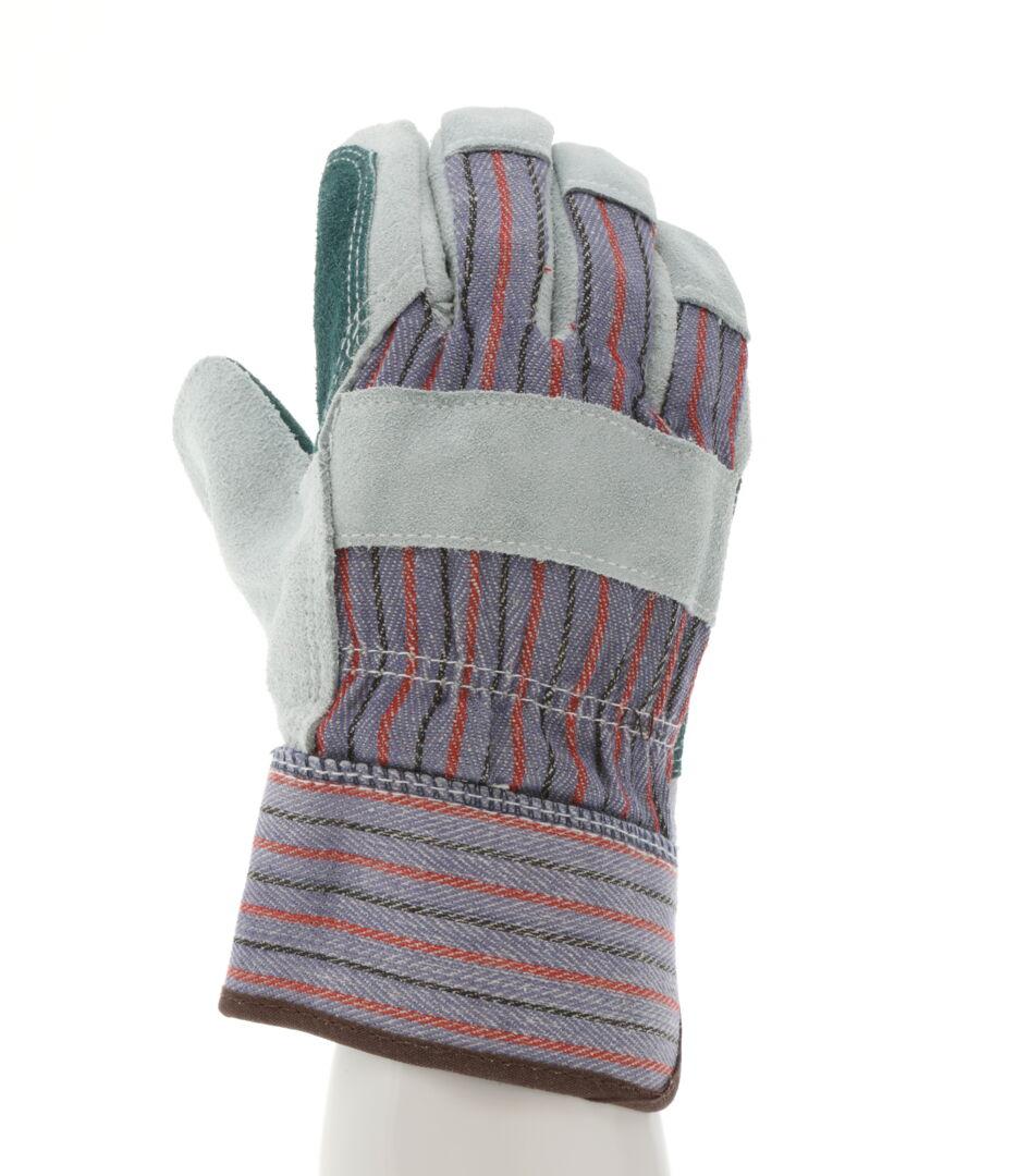 MCR Safety 1311 | Double Leather Palm Work Gloves - Select B Grade Split Shoulder Leather