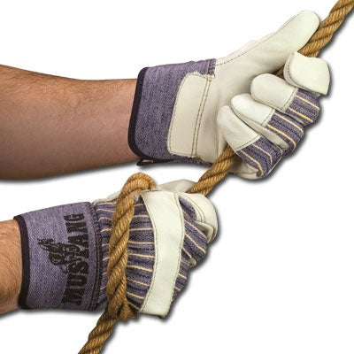 MCR Safety 1935XL | Memphis Mustang Premium Grain Leather Palm Gloves 2.5" Rubberized Safety Cuff