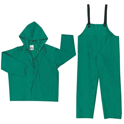 MCR Safety 3882X2 | Dominator PVC/Polyester 2-Piece Rainsuit Green, 2X-Large