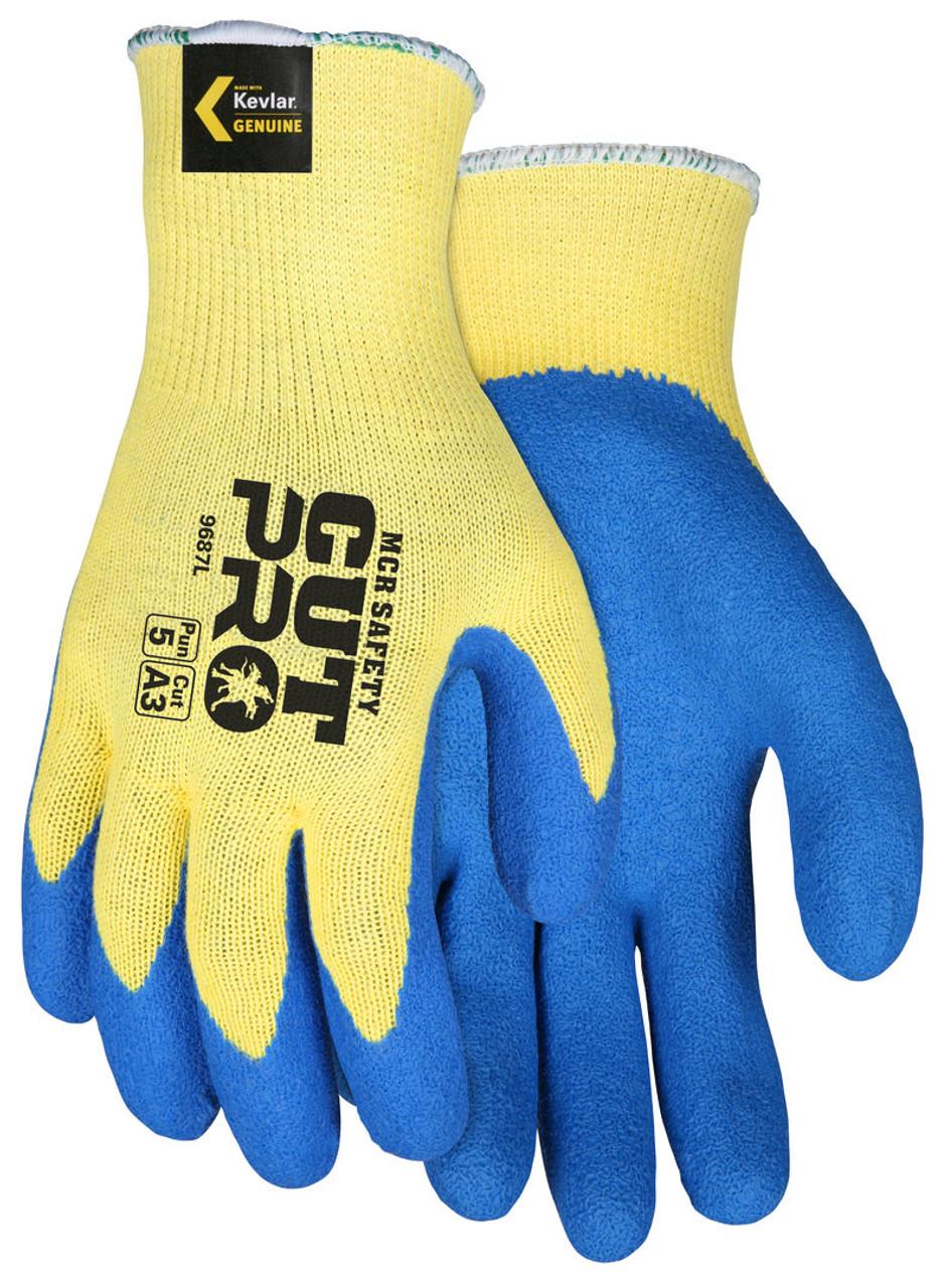 MCR Safety 9687M | Memphis Flex-Tuff Gloves Kevlar, Latex Coated, Medium