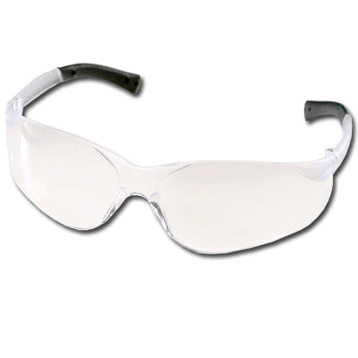MCR Safety BKH15 | Crews BearKat Magnifier Safety Glasses Clear Frame, 1.5 Diopter Clear Duramass Hardcoat Lens