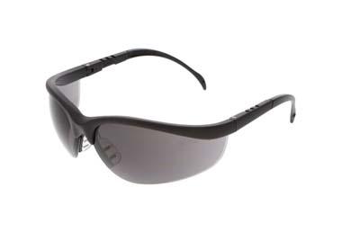 MCR Safety KD112AF | Eyewear, Glasses, Black Frame, Gray Lens, Anti-fog