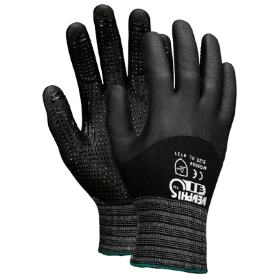 MCR Safety MG9694L | Memphis Bi-Polymer Dipped/Nitrile Dotted Gloves Nylon/Spandex, Large