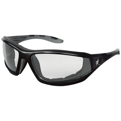 MCR Safety RP210AF | Crews Reaper Safety Glasses Black Frame, Clear Duramass Anti-Fog and Hardcoat Lens
