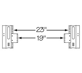 Middle Atlantic 23193 | Rackrail Reducer, 3 RU, 23"W to 19"W