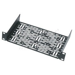 Middle Atlantic HRUMS155 | 1 Space Mount Shelf, 1 RU, 10.4 Inch Width x 5.5 Inch Depth x 1.75 Inch Height, Steel, Black Powder Coat