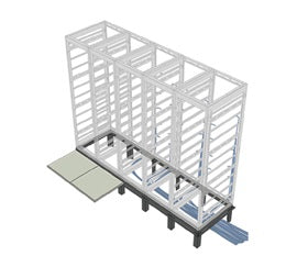 Middle Atlantic RIB1MRK42 | Riser Base, 1 Bay, 42"D, MRK Racks